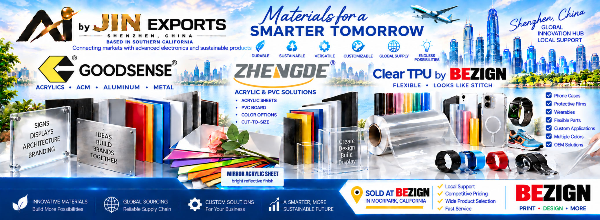 Home material products header